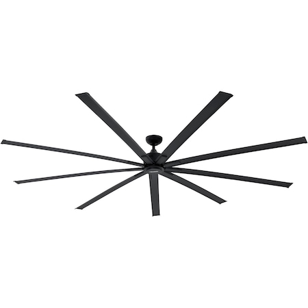 Global Industrial 96 Industrial Ceiling Fan, 6 Speeds with Controller, Matte Black 293048